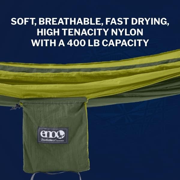 ENO, Eagles Nest Outfitters DoubleNest Lightweight Camping Hammock, 1 to 2 Person, Special Edition Colors, ATC - Image 6