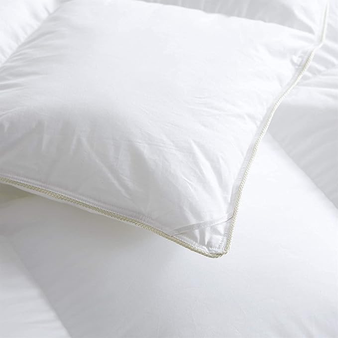 Luxurious 800 Thread Count Hungarian Oversize Goose Down Comforter 108 x 98 INCHES 750 Fill Power, 80 oz Fill Weight, 100% Egyptian Cotton Cover (California King, White)