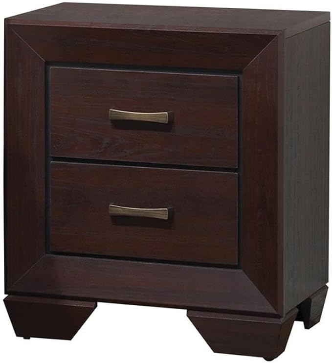 BOWERY HILL 4 Piece Queen Panel Bedroom Set, Dark Cocoa Finish, Includes Bed, Dresser, Nightstand, and Mirror, Timeless Design with Storage, Elegant Bedroom Furniture for Sophisticated Style