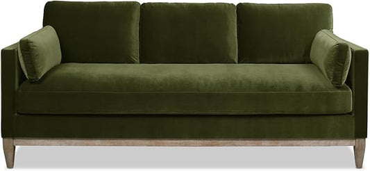 Jennifer Taylor Home Knox 84" Modern Farmhouse Performance Velvet Living Room Sofa Couch