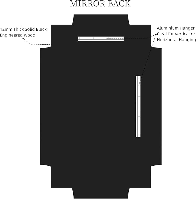 Kelly Miller Gold Bathroom Mirror for Wall, 24"x36" Large Decorative Mirror Gold Wall Mirror Vanity Mirror Beveled Wall Decor for Master Bath Half Bath Living Room Bedroom Fireplace Mantle Entryway - Image 7