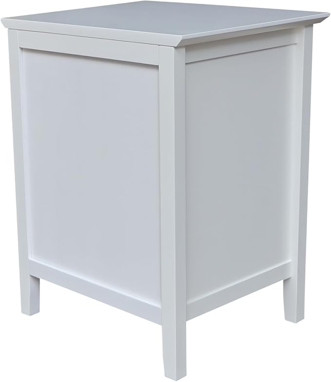 International Concepts Solid Wood Bedroom Nightstand with 3 Drawers in White - Image 5