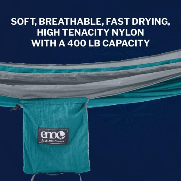 ENO, Eagles Nest Outfitters DoubleNest Lightweight Camping Hammock, 1 to 2 Person, Special Edition Colors, ATC - Image 6