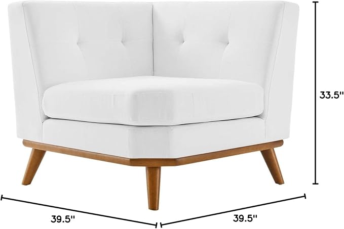 Modway Engage Corner, White 39.5 x 39.5 x 33.5