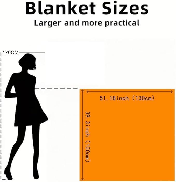 Halloween Spooky Face Blanket, Purple and Black, Soft Ghost Throw for Travel, Office, Home (50" x 40")