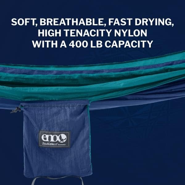 ENO, Eagles Nest Outfitters DoubleNest Lightweight Camping Hammock, 1 to 2 Person, Special Edition Colors, ATC - Image 6