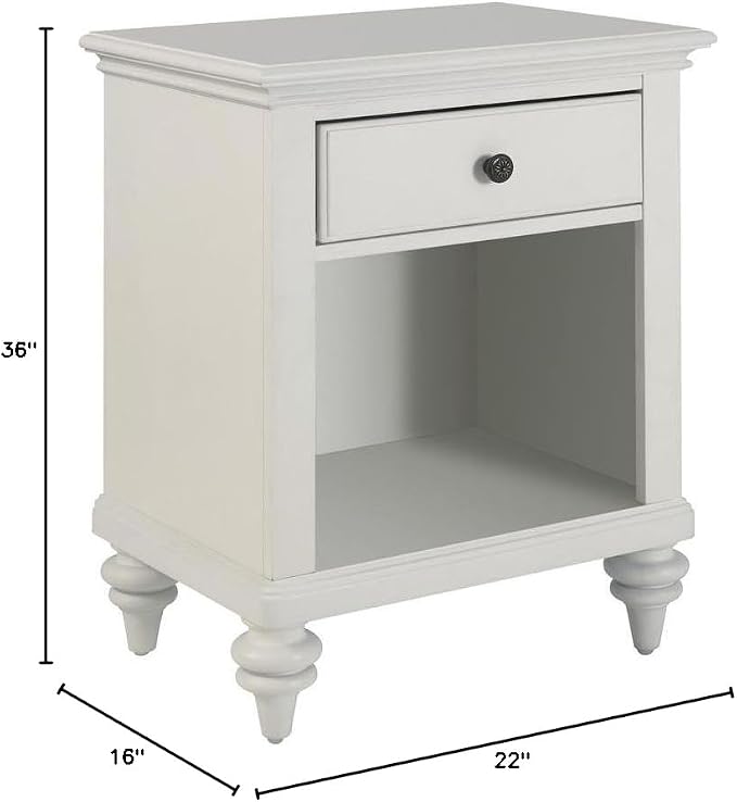 Homestyles Bermuda White Nightstand - Image 3