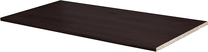 Palace Imports 100% Solid Wood Large Shelf for Kyle Wardrobe/Armoire/Closet ONLY, Java