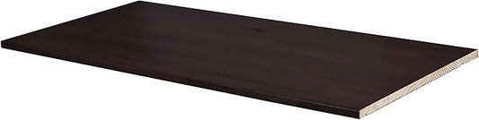 Palace Imports 100% Solid Wood Large Shelf for Kyle Wardrobe/Armoire/Closet ONLY, Java