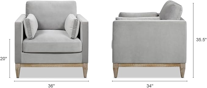 Jennifer Taylor Home Knox Modern Upholstered Comfortable Living Room Chair
