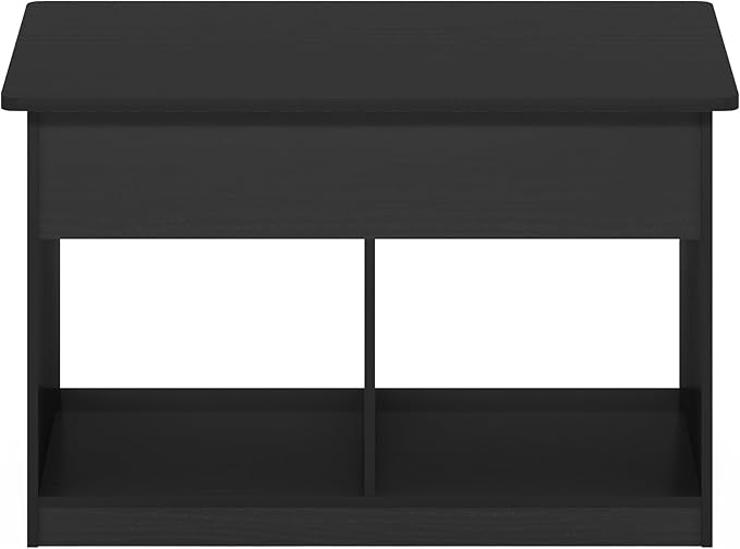 Furinno Jensen Living Room Lift Top Coffee Table with Hidden Compartment, Americano