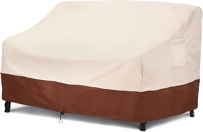 COSFLY Outdoor Furniture Covers Waterproof for Sofa, Patio Bench Covers for Outside Heavy Duty Fits up to 79W x 38D x 29H inches by COSFLYFurnitureSetCovers