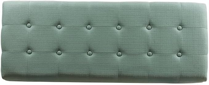 HomePop Large Storage Ottoman Bench with Lift Off Lid, Teal 46" x 18" x 18" - Image 9