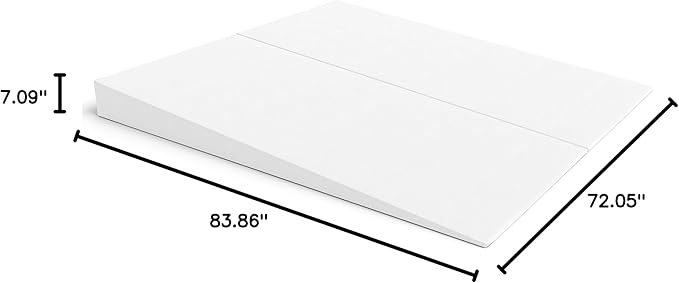 Avana Mattress Elevator - Under Bed 7-Inch Incline Foam Support - Riser for Acid Reflux, GERD, and Sleep Relief - California King