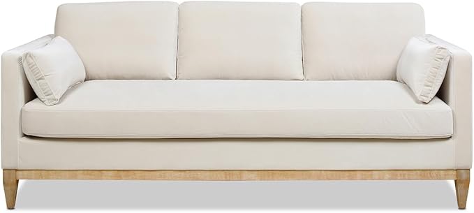 Jennifer Taylor Home Knox 84" Modern Farmhouse Performance Velvet Living Room Sofa Couch