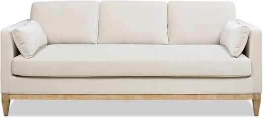 Jennifer Taylor Home Knox 84" Modern Farmhouse Performance Velvet Living Room Sofa Couch
