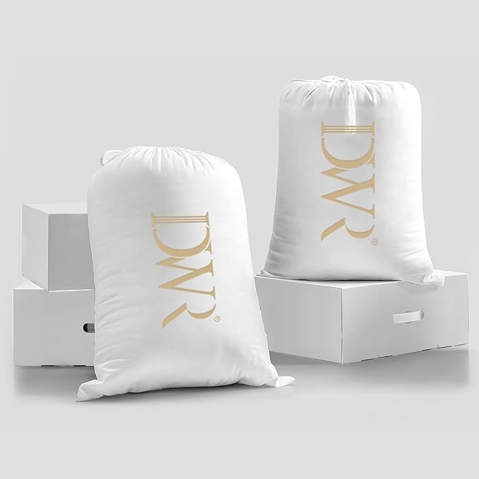 DWR Lightweight Down Feather Fibers Comforter King, All Season Thin Duvet Insert with Ties, Ultra-Soft Cotton Blend Cover, High Fill Power 35oz for Hot Sleepers/Warm Weather(106x90, White)