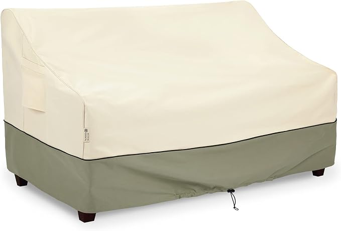 COSFLY Outdoor Furniture Patio Sofa Covers Waterproof, Outside Loveseat Covers Fits up to 55W x 33D x 38H inches by COSFLYFurnitureSetCovers