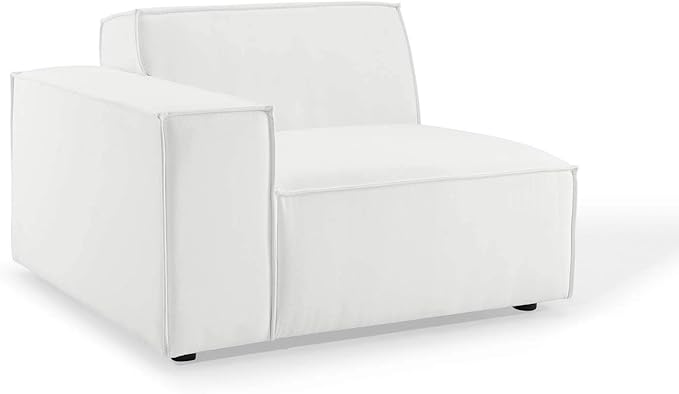 Modway Restore 5-Piece Upholstered Sectional Sofa in White