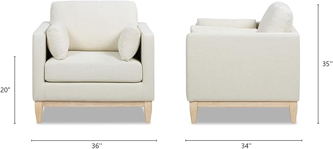 Jennifer Taylor Home Knox Modern Upholstered Comfortable Living Room Chair