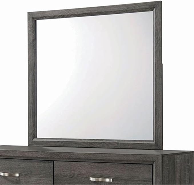 Stonecroft Furniture Sunset Avenue 5 Piece Queen Bedroom Set, Gray Oak Finish, Asian Hardwood Construction, Includes Bed, Dresser, Mirror, Chest, and Nightstand, Traditional Style Master or Guest