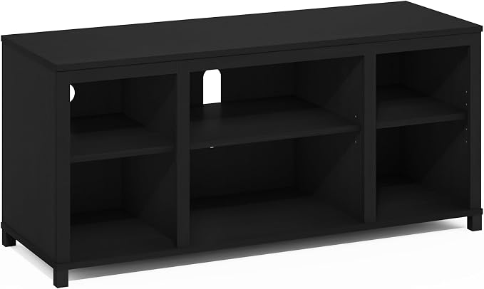 Furinno Classic TV Stand, Entertainment Center, TV Console for TV up to 55 Inch with Shelves, for Living Room, Bedroom, Americano - Image 4
