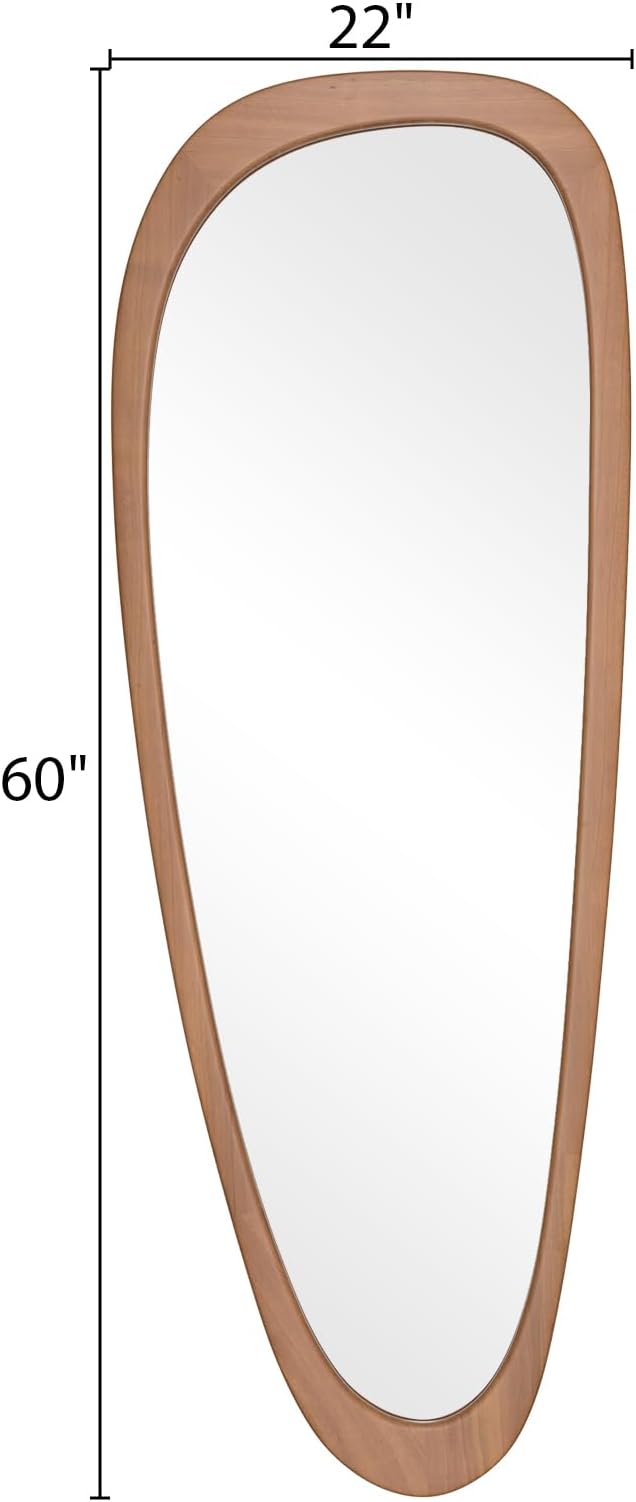 WallBeyond Asymmetrical Mirror, Irregular Mirror Full Length, Boho Wall Mirrors Decorative for Bedroom Living Room Entryway Hall, Mid Century Modern Decor 60" H x 22" W - Image 4