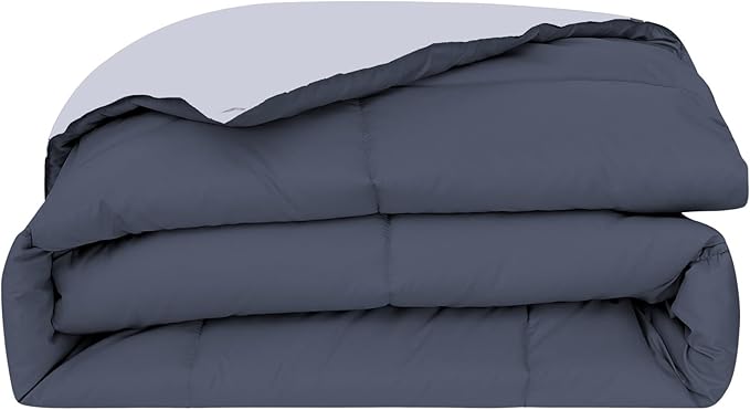 Modern Threads Down Alternative Reversible Comforter Denim/Cloud Blue King