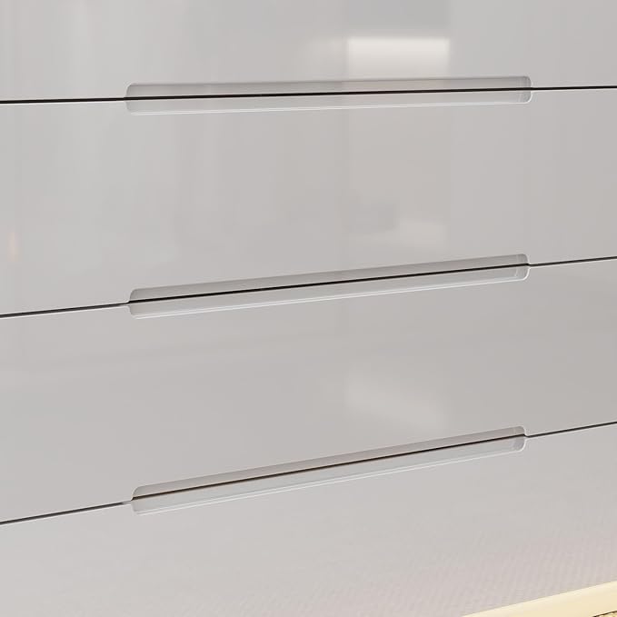 Armoire Bedroom Island Wardrobe Closet Island with 16 Drawers & Glass Tabletop, Island Dresser with Jewelry Organizer, Closet Island for Cloakroom White (63”W x 31.5”D x 31.5”H)