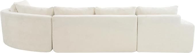 Ball & Cast Oversized Modular Sectional Sofa Cloud Couch,141.7" Modern Upholstered Couch w/Deep Seat Comfy Couches,Minimalist Sleeper Sofas,for Living Room,Apartment,Beige
