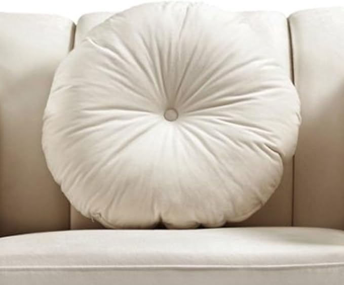 60" Loveseat Sofa, Microfiber Chesterfield Upholstered Sofas Love Seat, Couch Chair Sets with Style Button Tufted, Scroll Arms and Nailhead for Living Room, Office, White