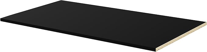 Palace Imports 100% Solid Wood Large Shelf for Kyle Wardrobe/Armoire/Closet ONLY, Black