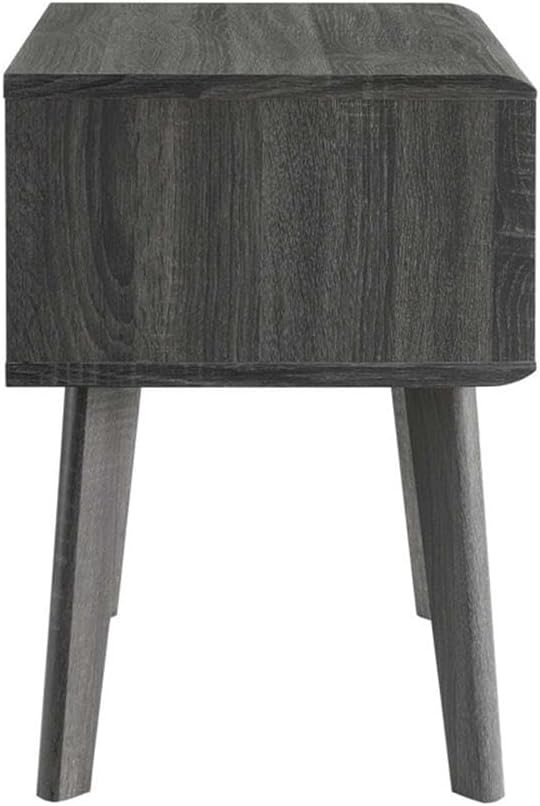 Modway Render Mid-Century Modern End Table or Nightstand in Charcoal, 15 x 19 x 21.5 - Image 5