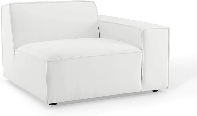 Modway Restore 6-Piece Upholstered Sectional Sofa in White