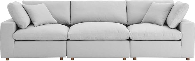 Modway Commix Down-Filled Overstuffed Upholstered 3-Seater Sofa