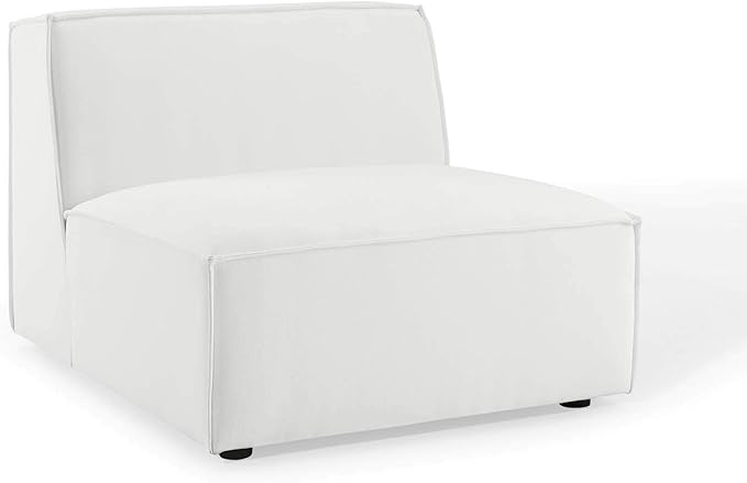 Modway Restore 6-Piece Upholstered Sectional Sofa in White