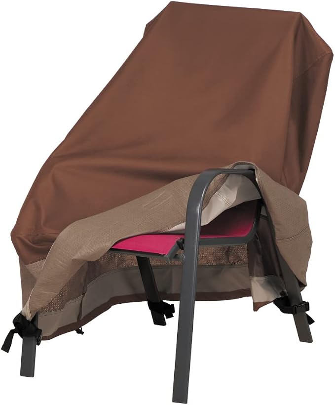 DUCKCOVERS Ultimate Waterproof 26 Inch High Back Patio Chair Cover, Stackable Chair Covers - Image 2