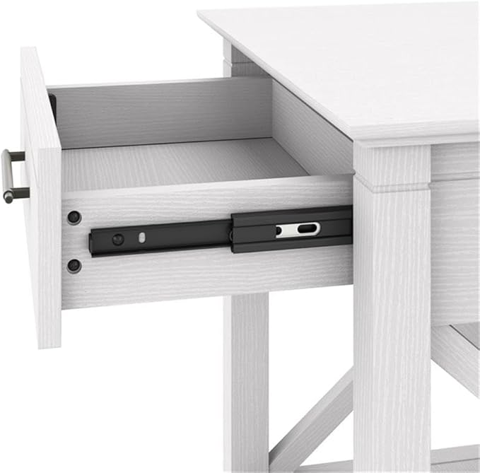 Bush Home Key West Coffee Table with Storage in Pure White Oak