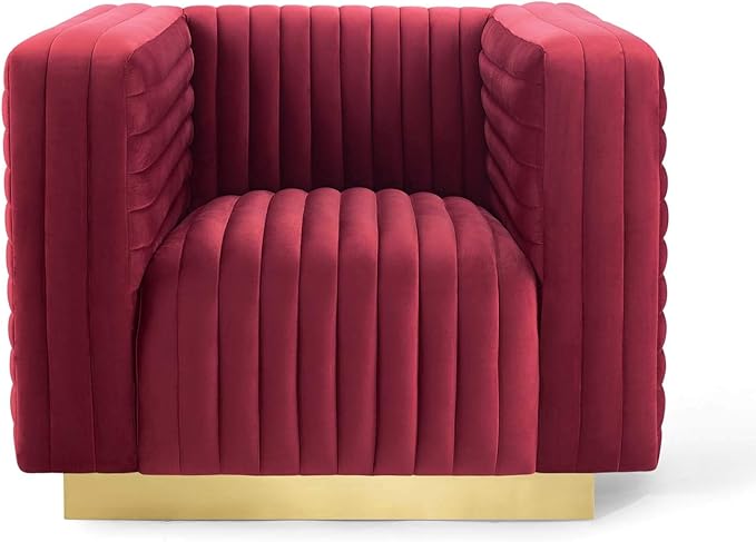 Modway Charisma chairs, Maroon