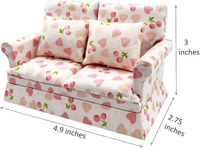 Hilarious Gifts, Novelty Crochet Couch Potato, White Elephant Gifts for Men Women (White Potato on Pink Heart Loveseat)