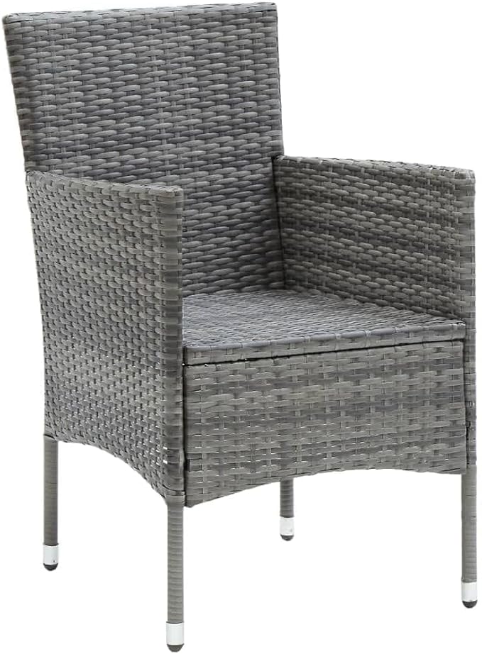 9 Piece Patio Dining Set with Cushions, Outdoor Lounge Sets Patio Conversation Set Outdoor Sofa Sets Front Porch Furniture for Exhibition Poolside Garden Piazza Poly Rattan Gray