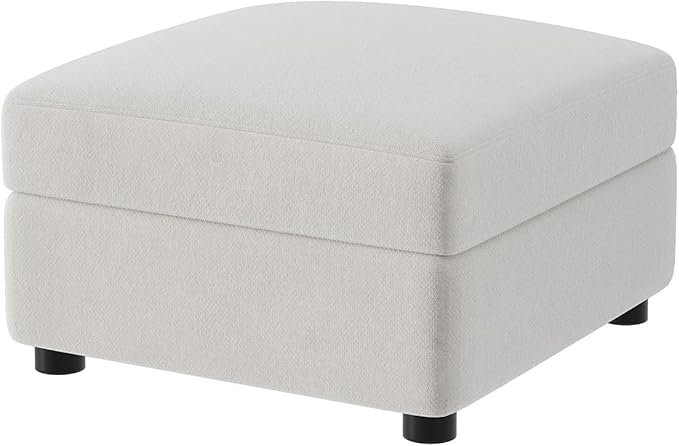 128 in L-Shaped Modular Sectional Sofa, 9-Seater Convertible Couch with 2 Storage Ottomans, Modern Oversized Sleeper Sofa with 2 Pillows, Removable Cover, Deep Seat Comfy Couch for Living Room