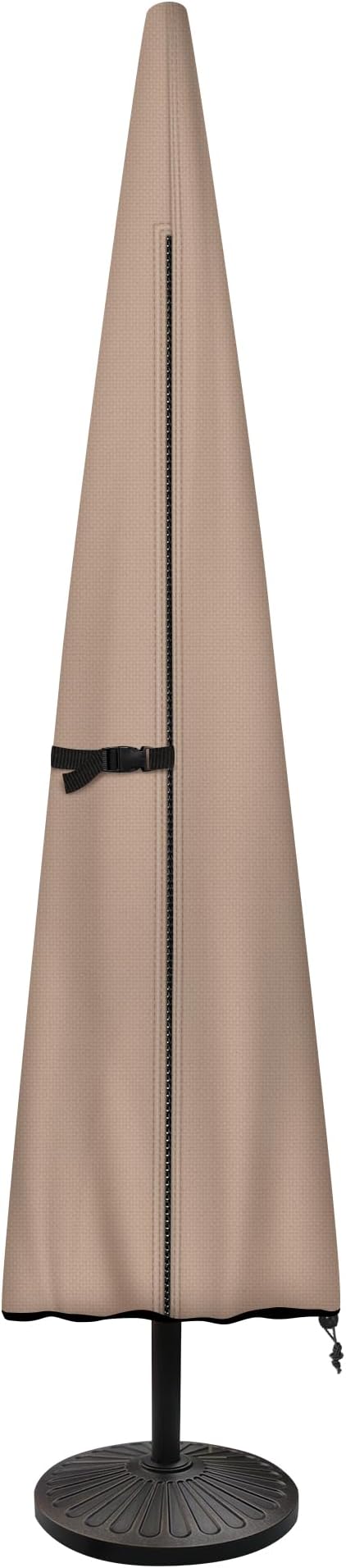ULTCOVER Patio Parasol 600D Waterproof Outdoor Market Umbrella Cover - Fits Market Umbrella 7-10 Feet by ULTCOVER