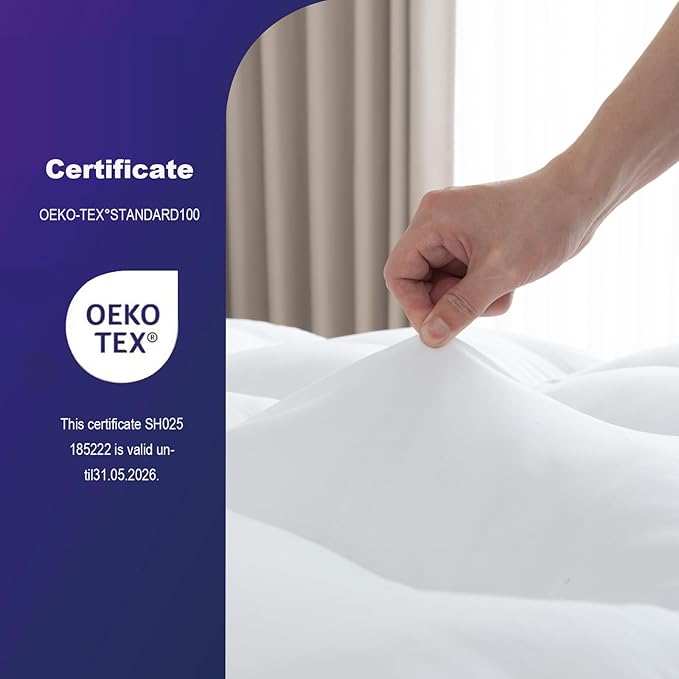 SHOUREN Memory Foam Mattress Topper Twin for Back Pain Relief, 2~3In Thick Plush Gel Foam Bed Topper 1700 GSM, Smooth & Supportive Pressure Relief, 75" x 39"