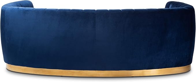 Baxton Studio Sofas, Royal Blue/Gold