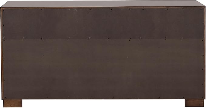 Coaster Home Furnishings Jessica Contemporary 5-Piece Bedroom Set Eastern King Size LED Panel Bed Frame 43-inch Headboard Cappuccino 200711KE-S5P