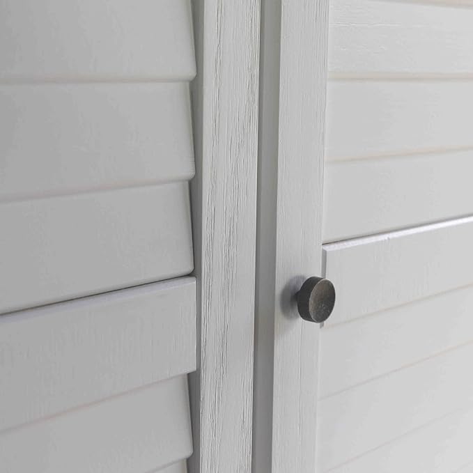 Grain Wood Furniture Greenport 3-Door Wardrobe, Brushed White