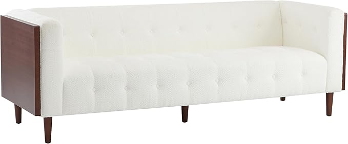 Christopher Knight Home Almab 82 Inches Sofa Couch, Cozy Couch Sofa, Boucle Upholstered 3-Seater Sofa, Wood Frame Couch, Comfy Couches for Living Room and Office, Modern Couch and Sofa, Beige
