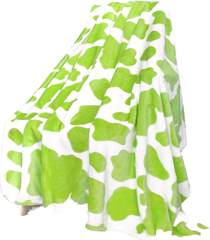 HSEEC Green Throw Blanket Fleece Cozy Blankets & Throws Soft Throw Blankets for Couch