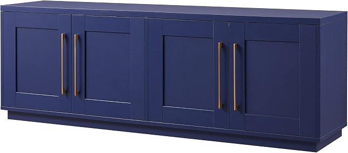 Henn&Hart Tillman TV Stand, 68" Wide, Blue - Image 5